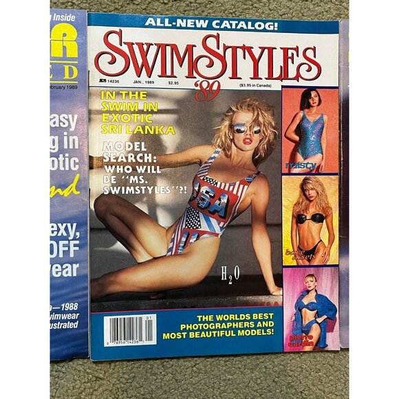 Swimwear Illustrated Magazine #1 & #2 Premiere 1986 1st Issue + Swim Styles 1989 - Picture 3 of 10